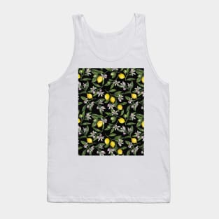 Lemon branches with blossoms and fruit Tank Top